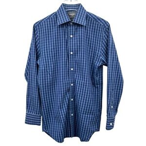 Bonobos Blue Checkered Men's Shirt Size 15